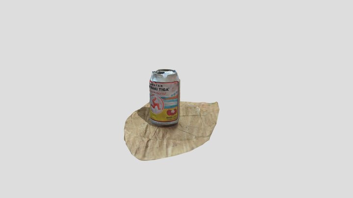 Kaleng cap kaki tiga 3D Model