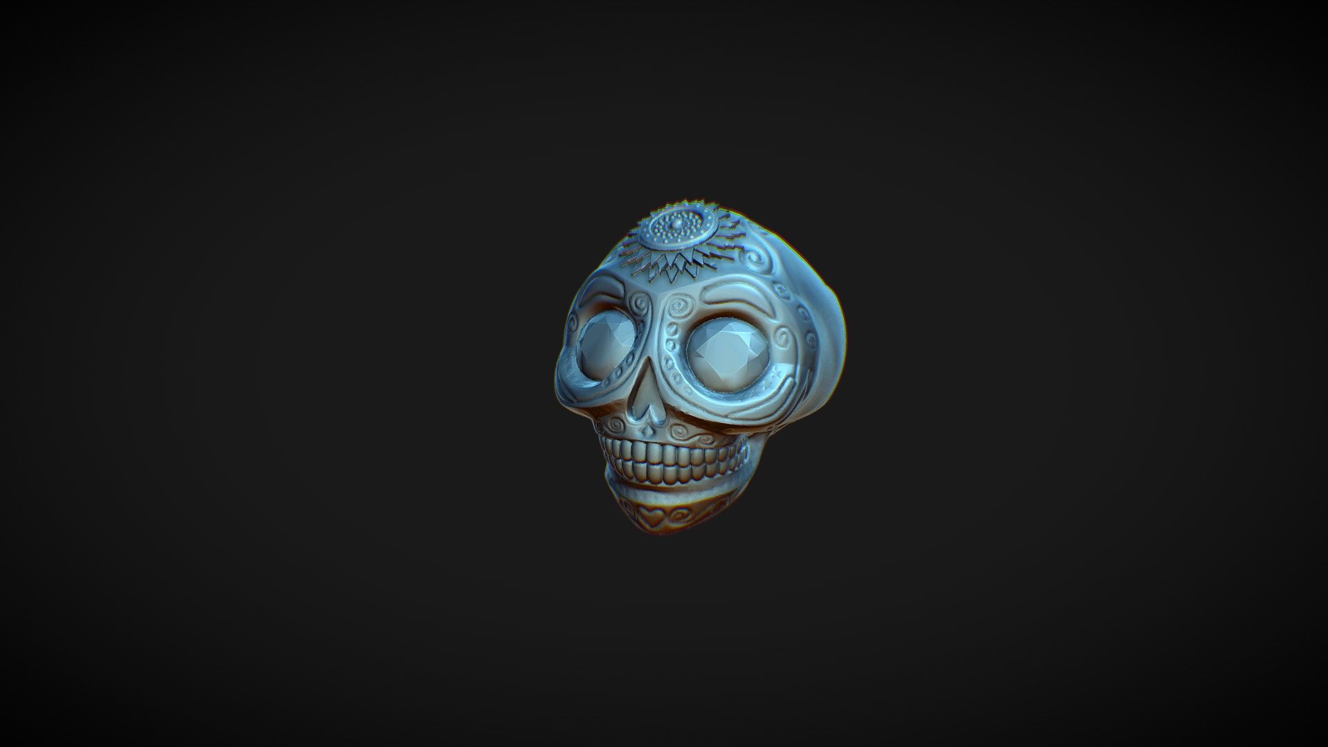Кольцо Череп - 3D model by nem240 [0bc6369] - Sketchfab