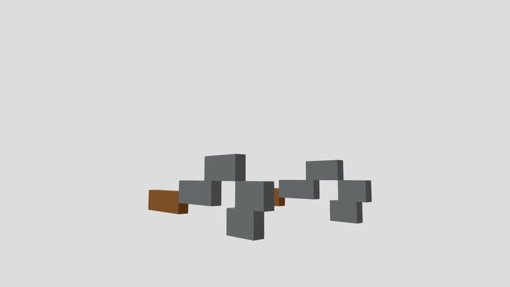 Dual Edge sword 3D Model