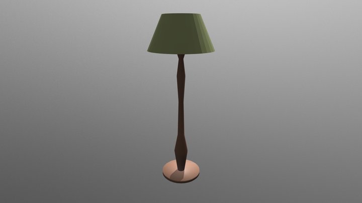 Low Poly Lamp 3D Model