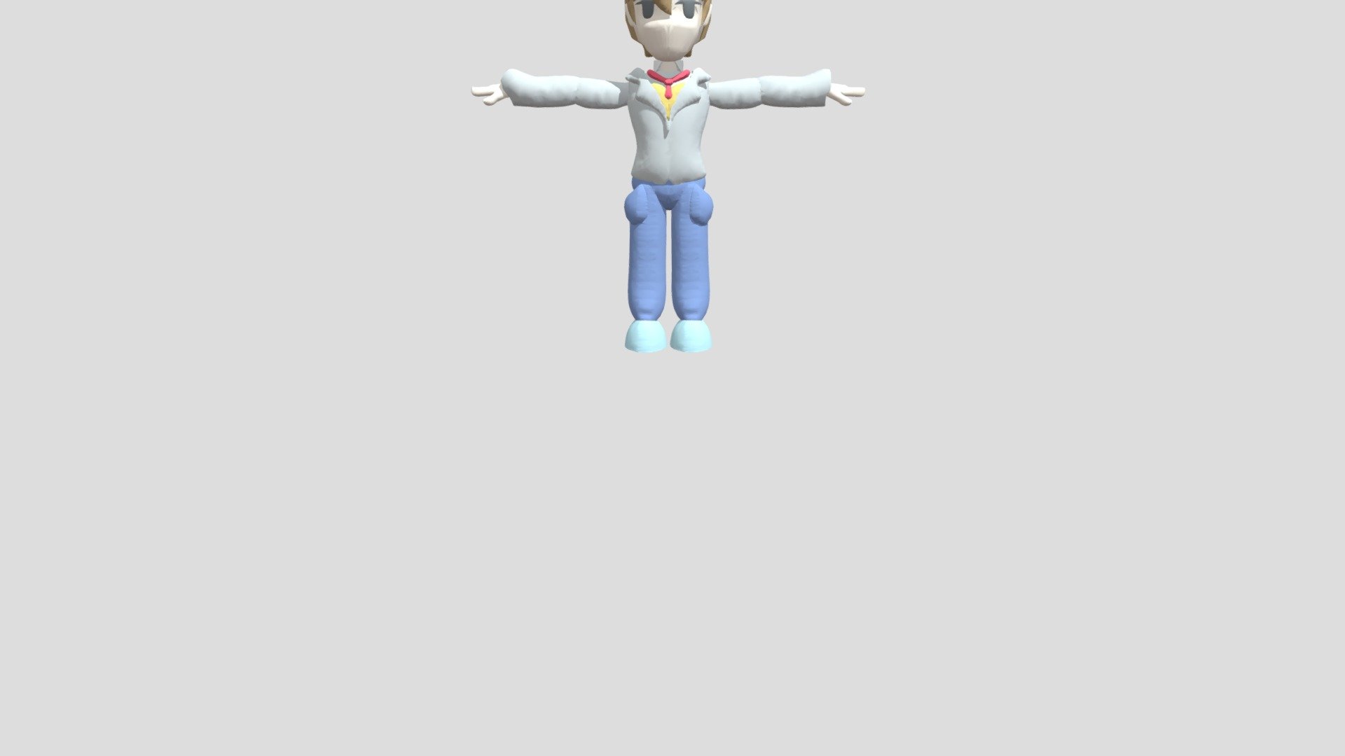 FNF Doki Doki Takeover MC (Needs Texturing) — Sketchfab embed 3D viewer