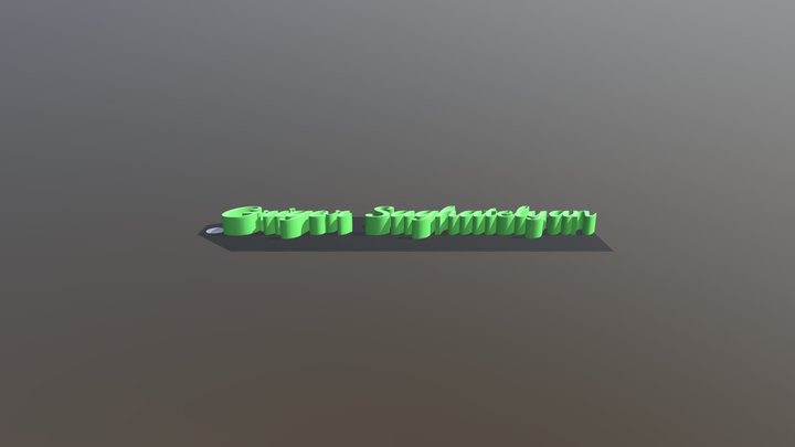 Name Tag 3D Model