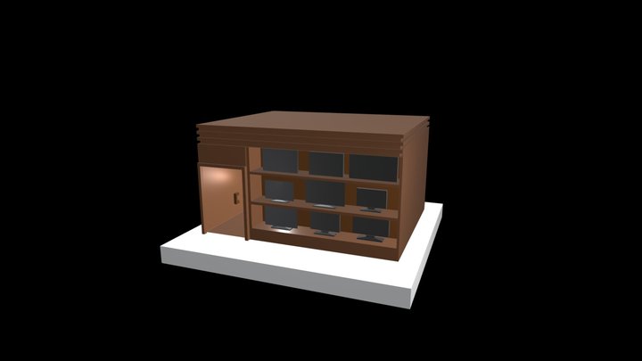 2電視店 3D Model