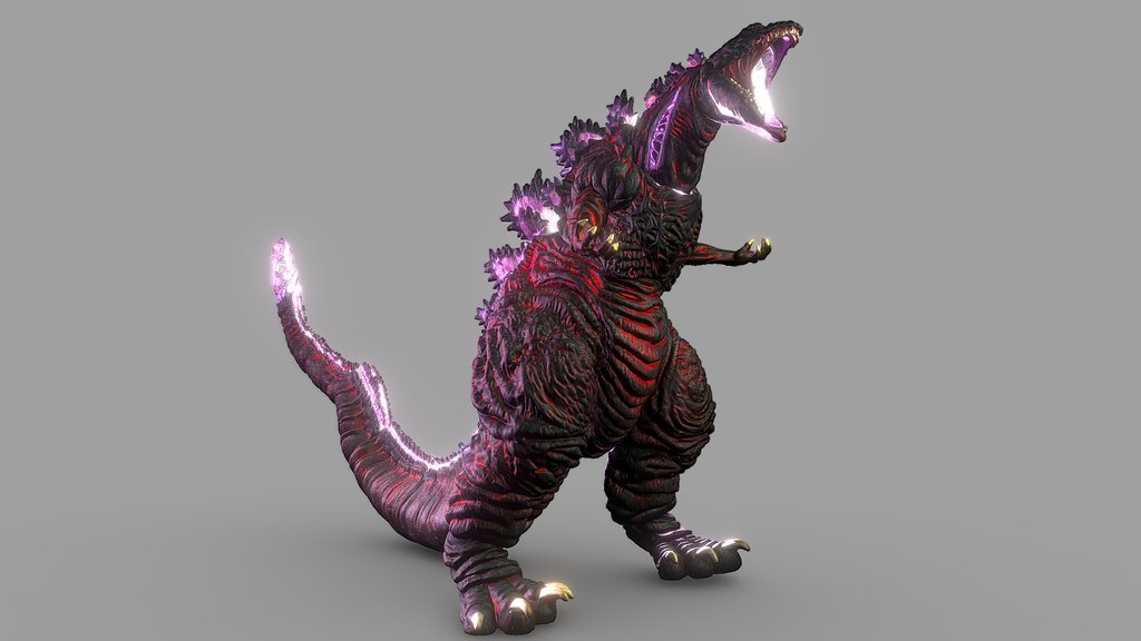 Shin Godzilla Figurine 3D Scan