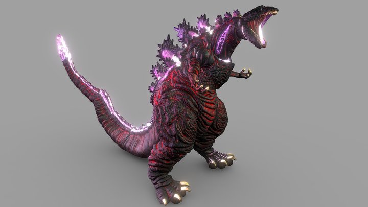 Shin Godzilla Figurine 3D Scan 3D Model