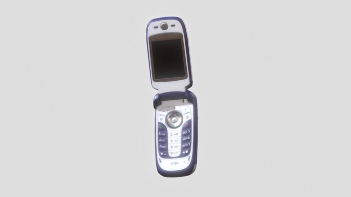 Motorola V360 Mobile Phone 3D Model