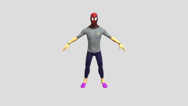 Casual Spiderman 3D Model