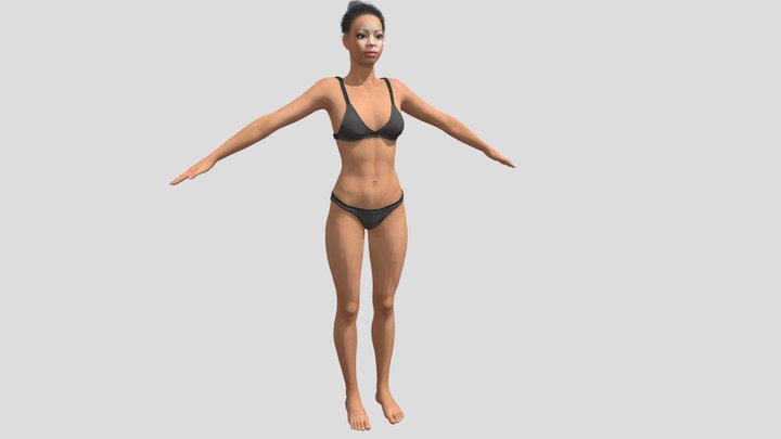 Female Character Model 3D Model