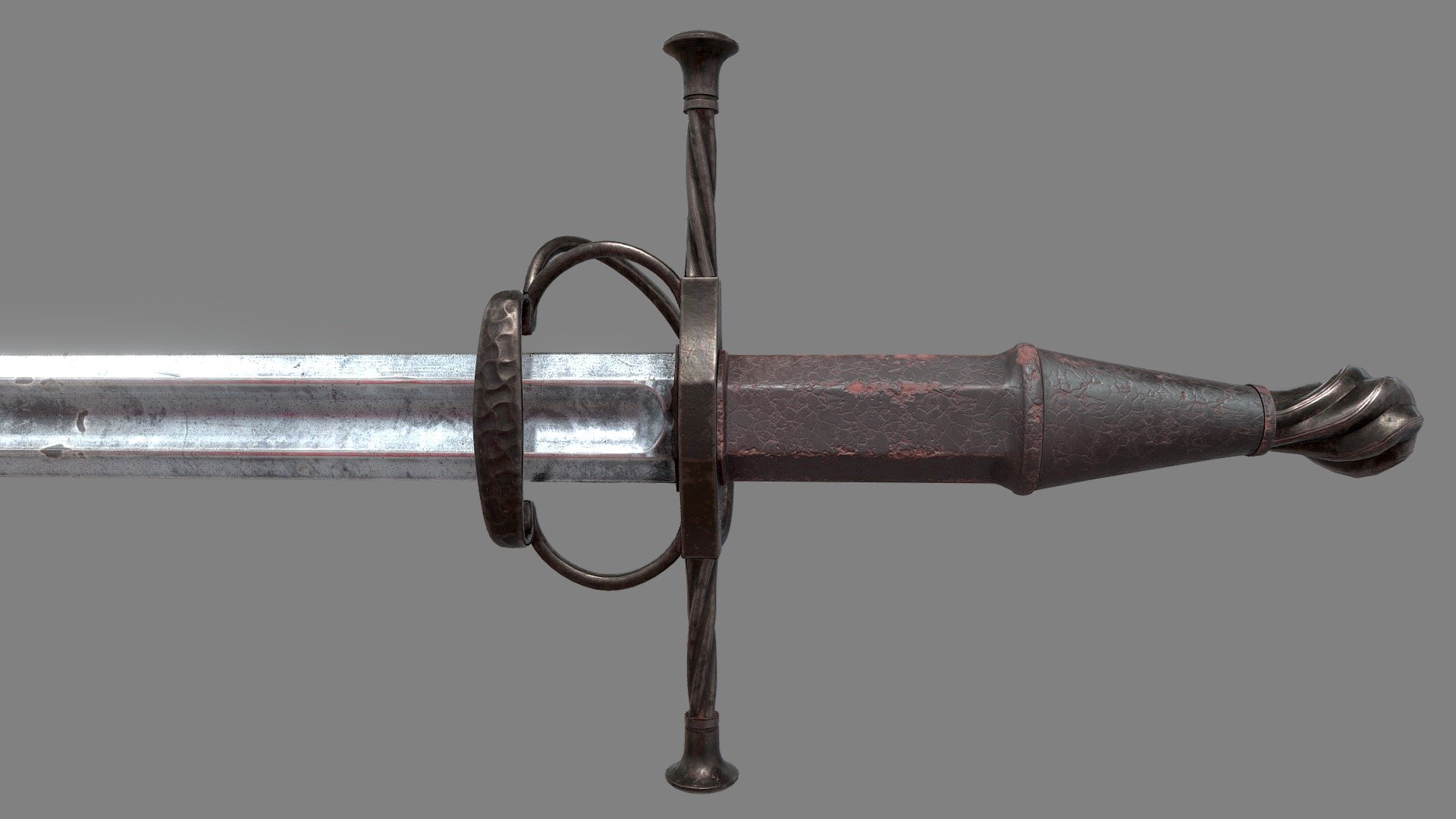 German bastard sword 16th century 3D model by Rush102493 [0bcb5b4