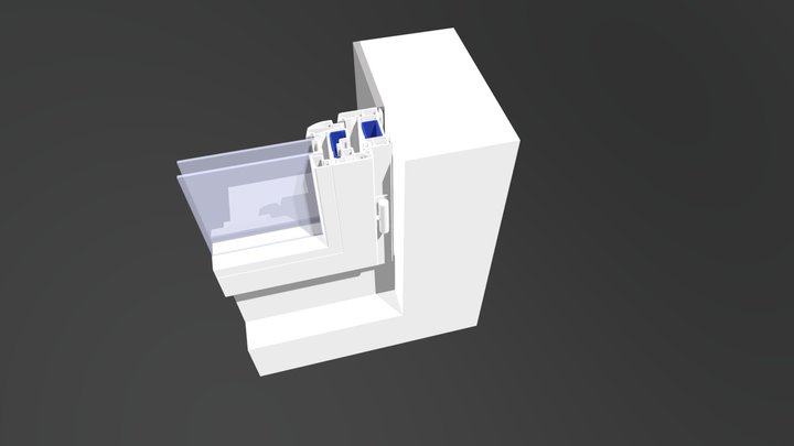 Pose en tunnel PVC 3D Model