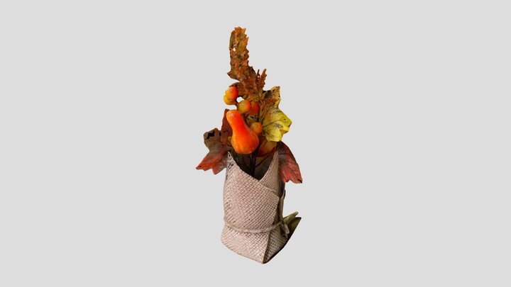 Autumn decorative bouquet 3D Model