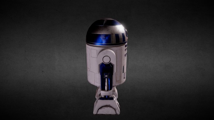 r2d2 starwars fanart 3D Model
