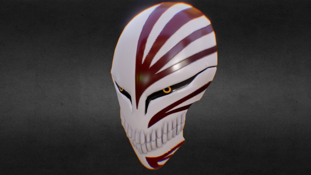 ichigo hollow mask bleach 3d model