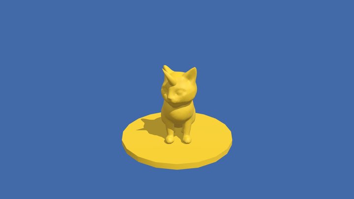 FDS2024 chat licorne 3D Model