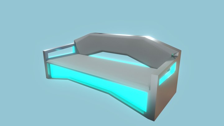 Sci-Fi Couch 3D Model