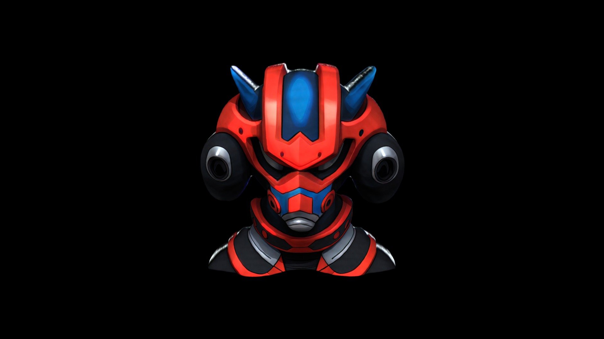 Helmet Mask Robot Cartoon 1264 - Download Free 3d Model By Klrxyz 