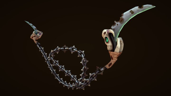 WeaponCraft - Scythes of the Two Headed Snake 3D Model