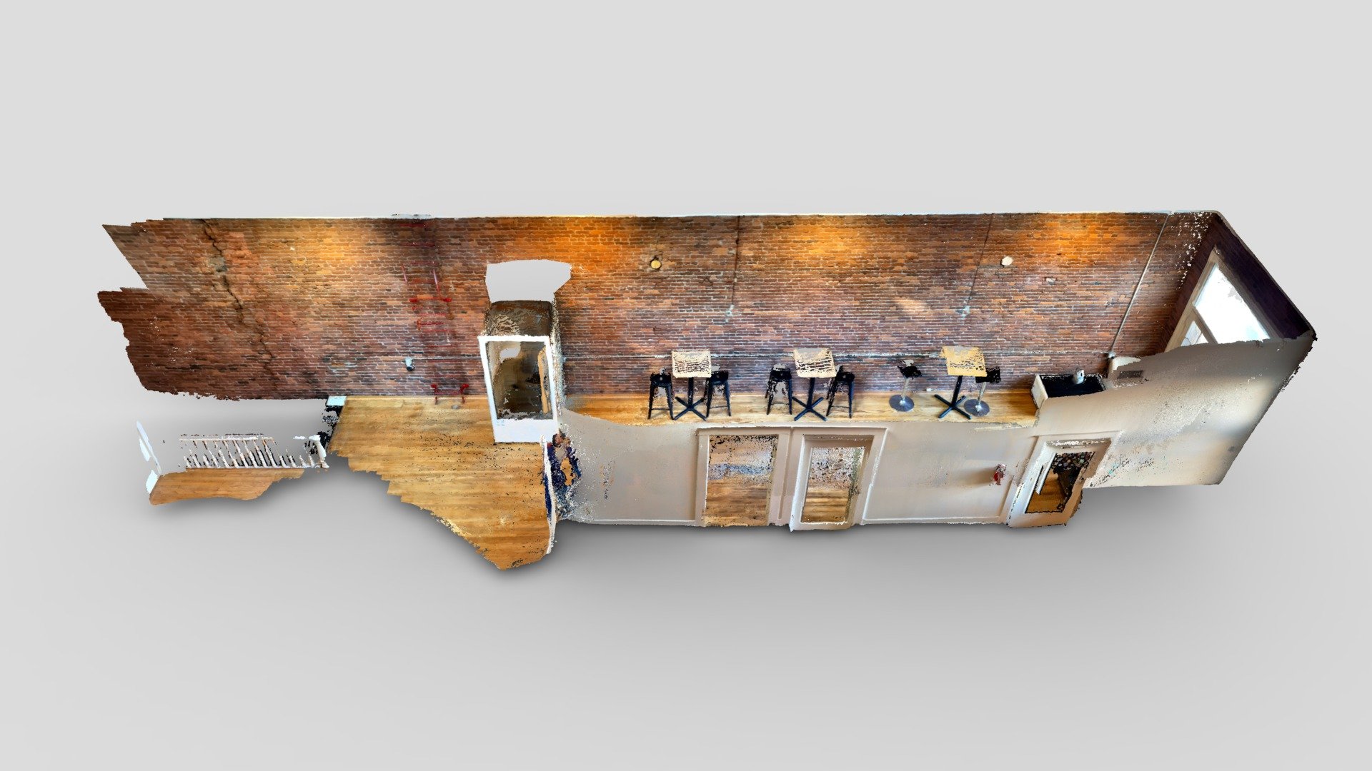 Office Hallway - Video+Lidar Fusion