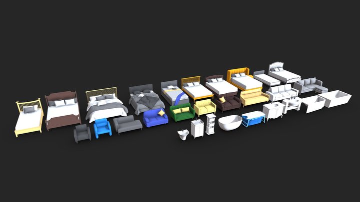 Low poly pack 1 3D Model