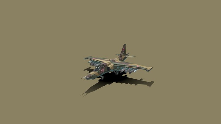 SU-25 [LOW-POLY] 3D Model