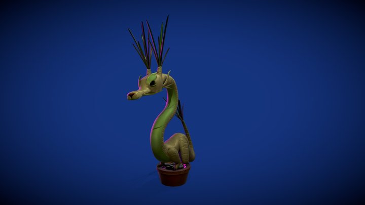 DAE Cute Creature Assignment - Dragon Tree 3D Model