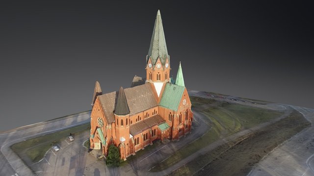 Sankt Petri kyrka, Västervik, Sverige 3D Model
