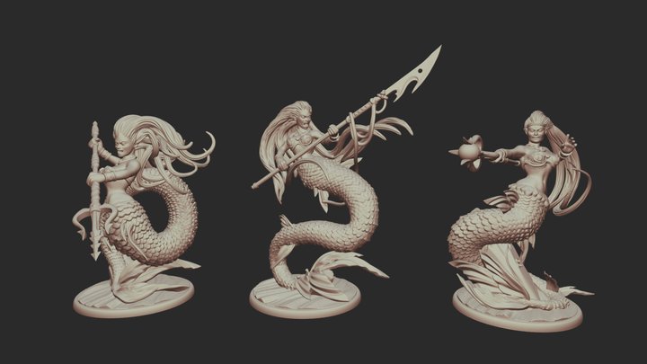 Mermaid 3D Model