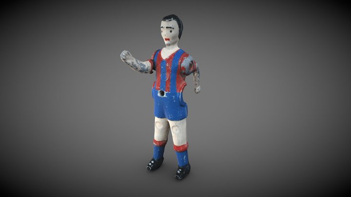 Futbolín F.C.B 3D Model
