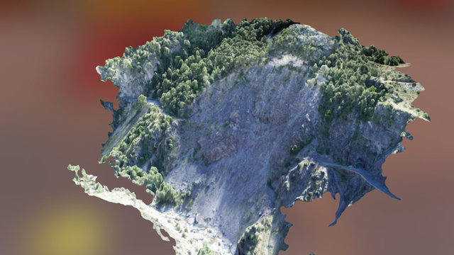 Guillestre evaluation glissement de terrain 3D Model