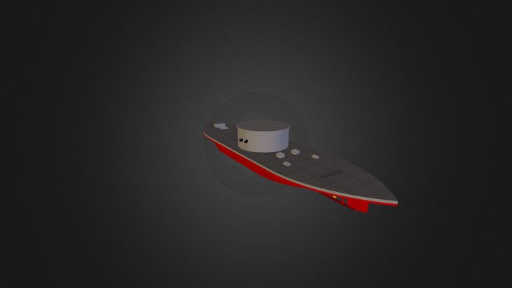 USS Monitor 3D Model