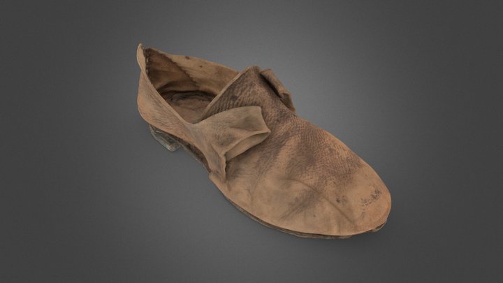 Nahkakenkä, Leather Shoe (SMM385:133) – Modello 3D gratuito STL