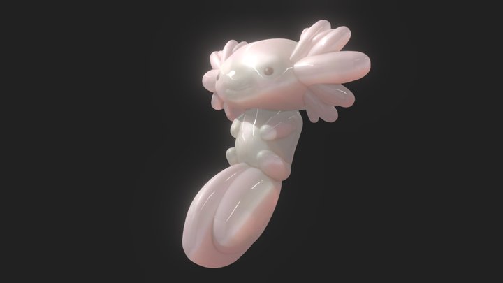 Axolotl Colour1 3D Model