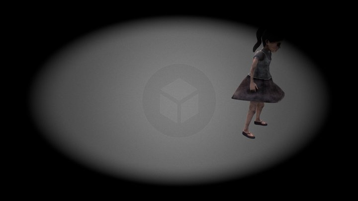 Little Sister Aerial Evade 3D Model