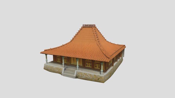 Rumah adat Jawa 3D Model