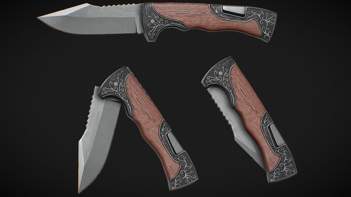 Hunting Knife [4K] 3D Model