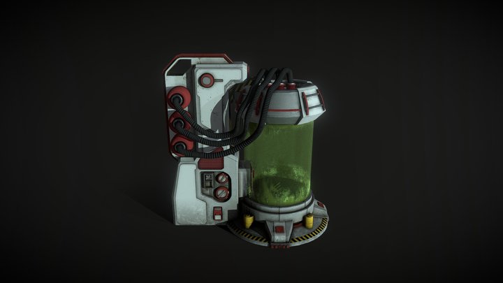 Sci-fi Lab Cell 3D Model