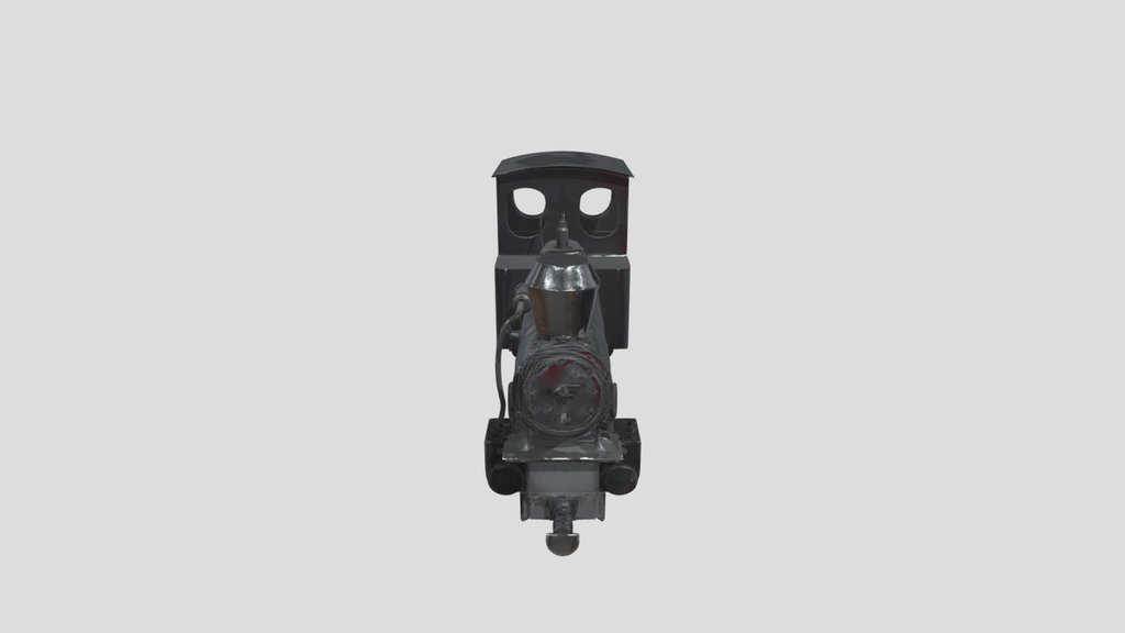 Small steam locomotive model.