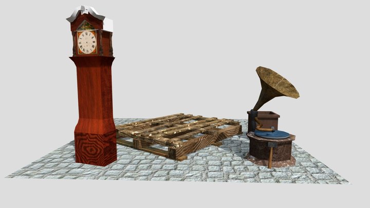 Naples - Texture 2 More Detailed Props 3D Model