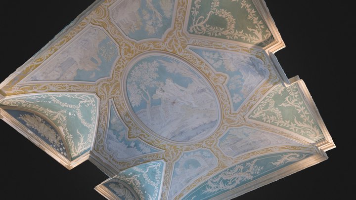 Ceiling Marques Pombal Palace 3D Model