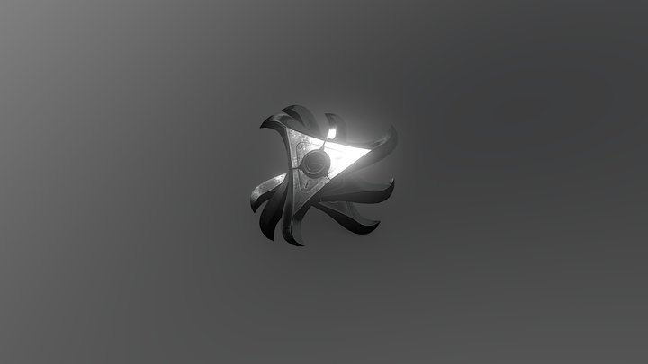 Genji Young / Sparrow Shuriken Low Poly 3D Model