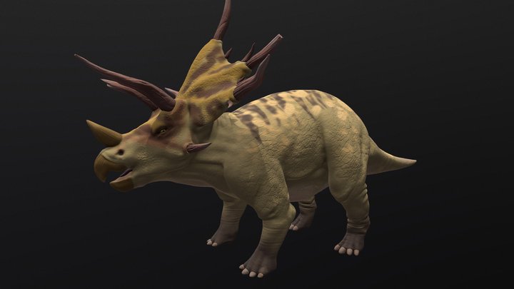 Triceratops Alternate Design 3D Model