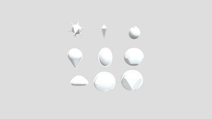 Steven Universe Gems 3D Model