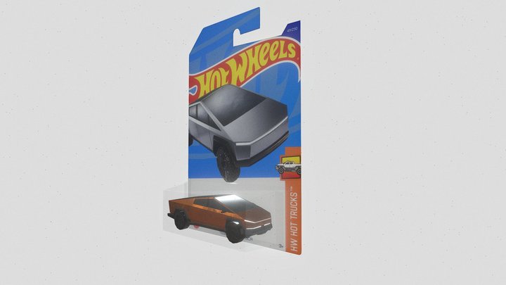 Hot Wheels HW Hot Trucks Tesla Cybertruck 3D Model