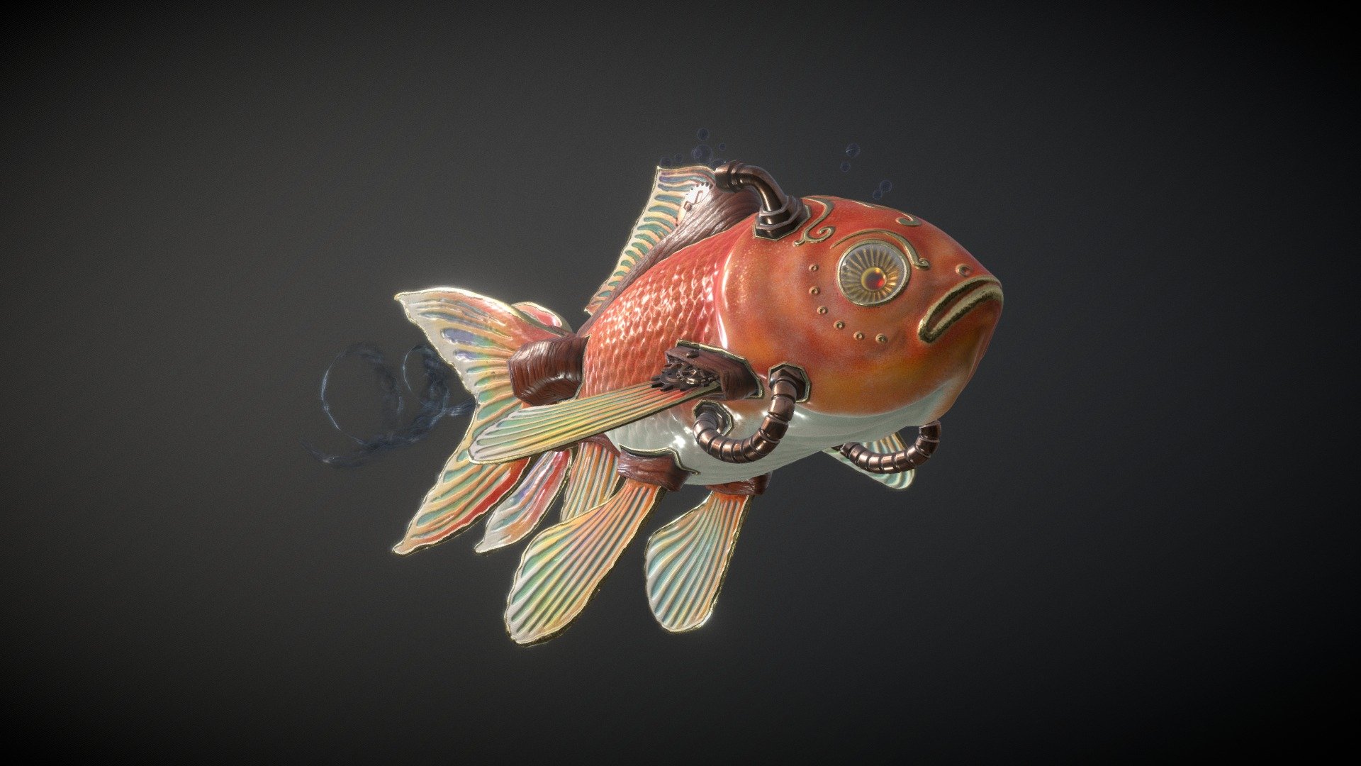 Mechanical Fish 3D model by octogonalcarp [0bdbf3b] Sketchfab
