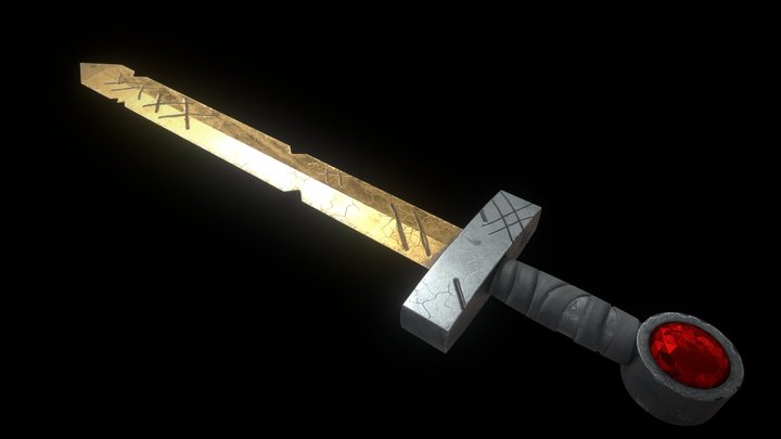 Finn scarlet sword 3D Model