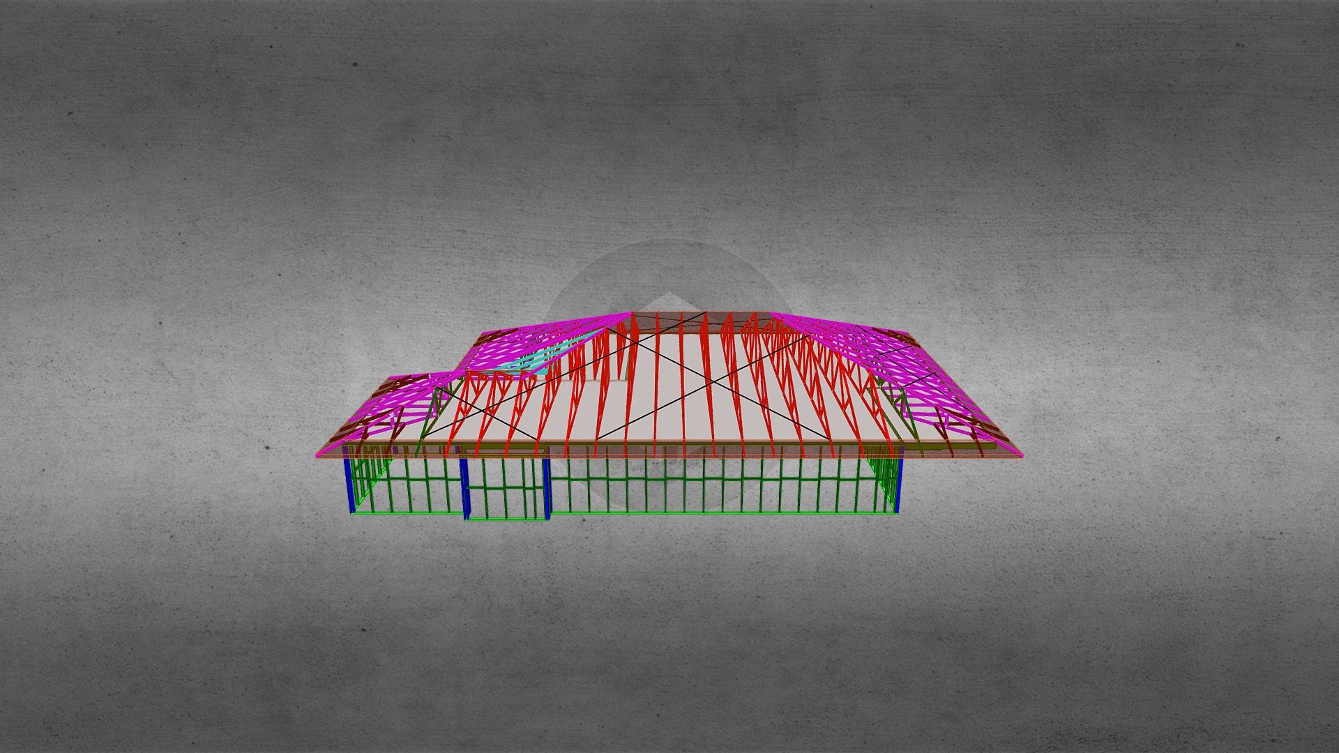 Lot 221 Peacock Trusses