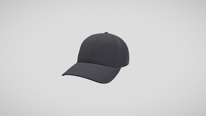 Trucker Cap – Grey Sport – AR Ready 3D Model