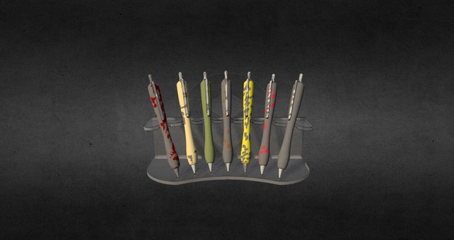 Suporte de caneta 01 3D Model