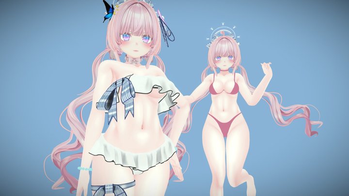 Beach summer 3D Model