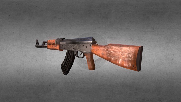 AK 47 Weapon 3D Model